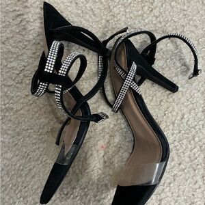 Elegant Black Strappy Heels